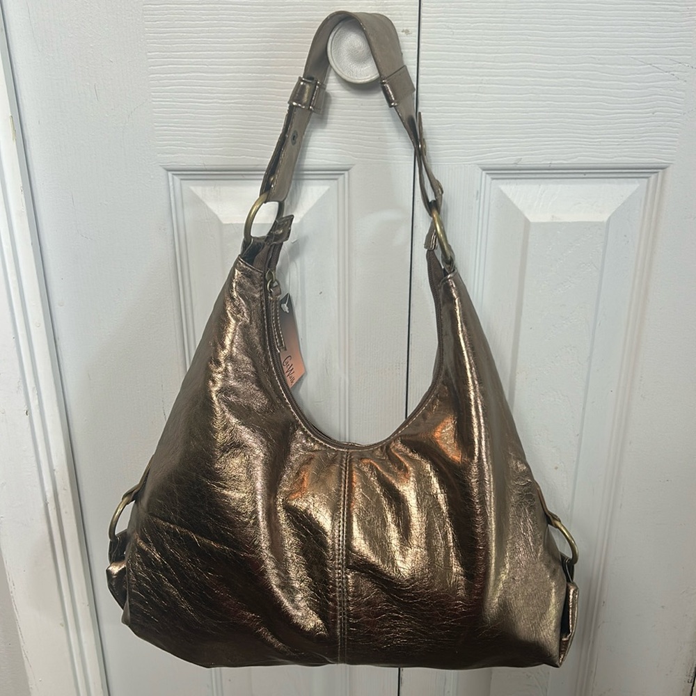 CAT WALK Hobo Metallic Bronze Bag. NWT